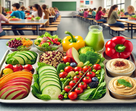 Vegan and Vegetarian School Lunches